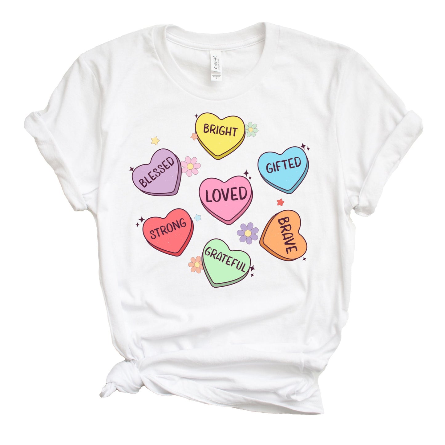 Heart Candy Shirt, Love Heart shirt, Valentines Day shirt, Candy Hearts Shirt