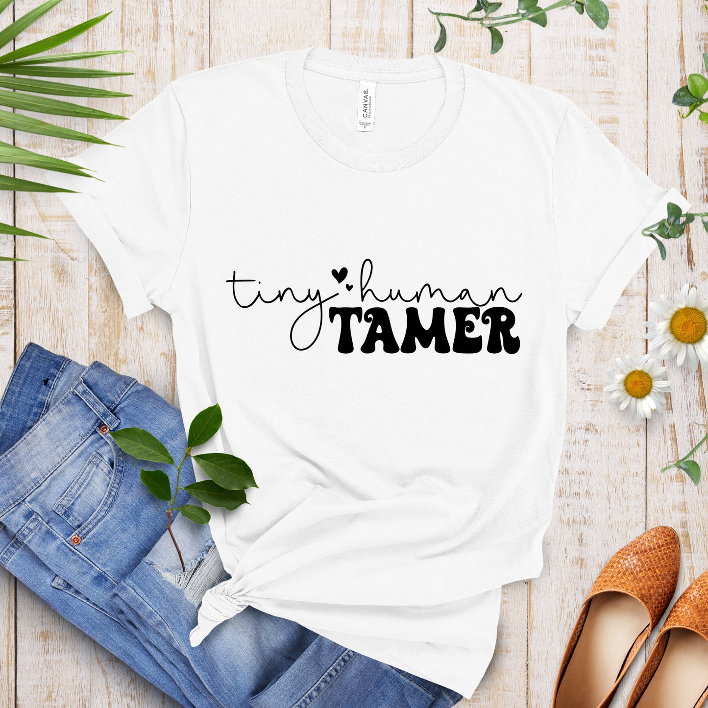 Tiny Human Tamer Shirt, Mom Shirt, Teacher Shirt, Daycare Shirt, Back to School Shirt, Funny Shirt, Gift