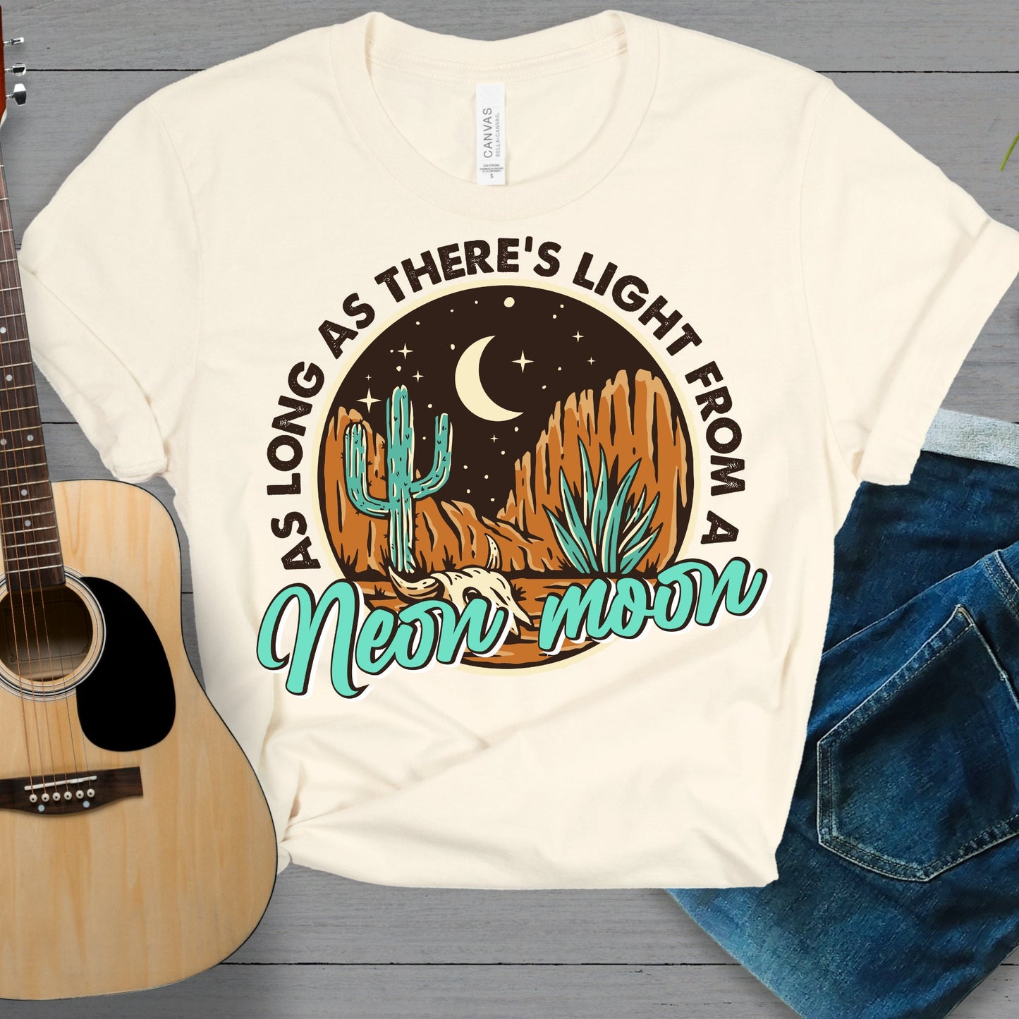 Neon Moon Shirt, Western Shirt, Country Shirt, Womens Shirt, Road Trip, Laid Back Shirt
