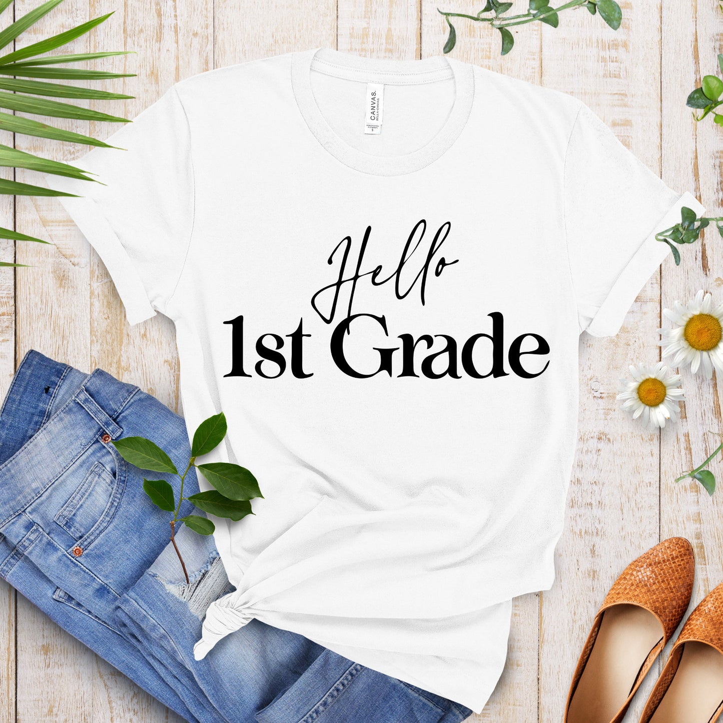 Hello 1st Grade Shirt, 2nd Grade Teacher Shirt, Teacher Gift, Teacher Shirt, School Shirt, Womens Shirt, 1st Grade Shirt