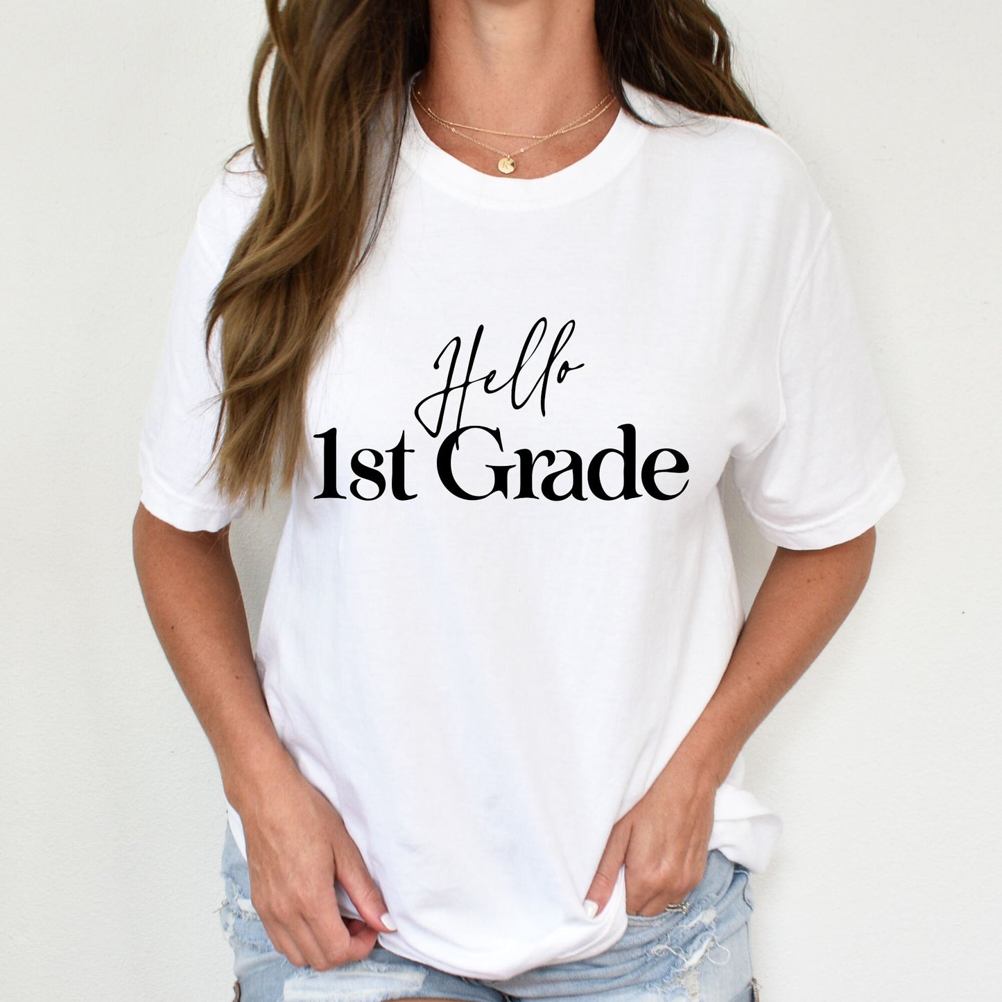 Hello 1st Grade Shirt, 2nd Grade Teacher Shirt, Teacher Gift, Teacher Shirt, School Shirt, Womens Shirt, 1st Grade Shirt