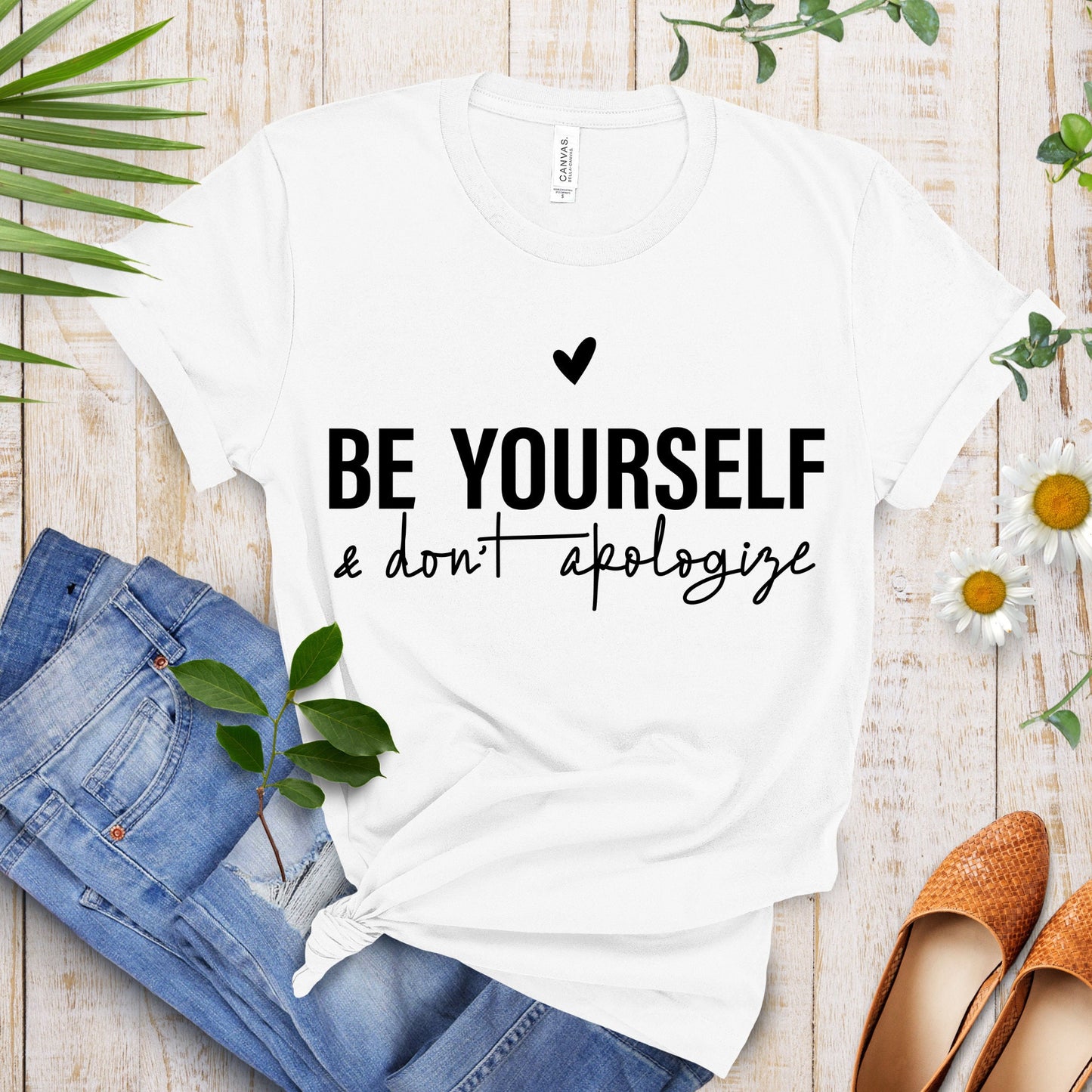 Be Yourself Shirt, Love Shirt, Heart Shirt, Inspirational Shirt, Self Love Shirt, Womens Shirt