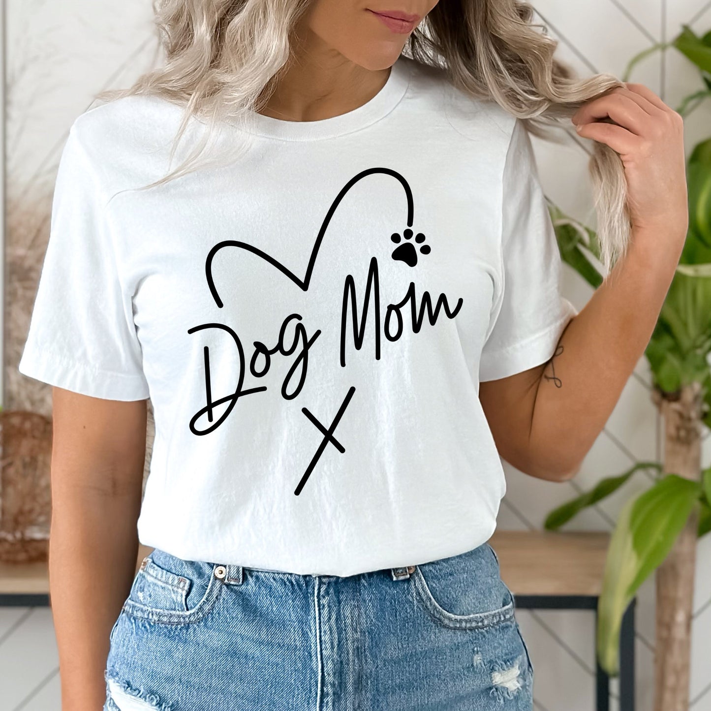 Dog Mom Shirt, Mom Shirt, Dog Shirt, Love Dog Shirt, Heart Dog Shirt,