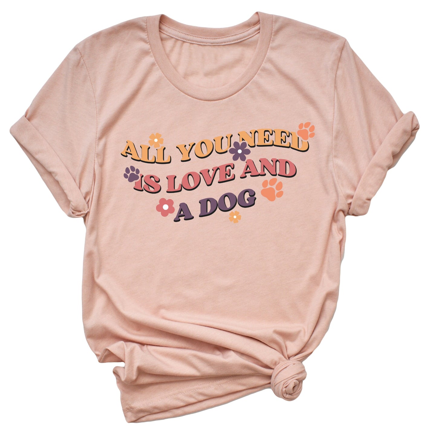 Love And A Dog Shirt, Dog Rescue Shirt, Dog Love shirt, Animal shirt, Animal Lover Tee, Love Paw, Dog Paw Gift, Gift for Dog Lover, Dog Tee