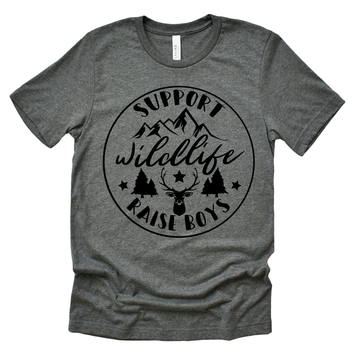 Raise Boys Shirt, Wildlife Shirt, Boy Mom Shirt, Mom Shirt, Mama Shirt, Western Shirt, Country Shirt, Womens Shirt