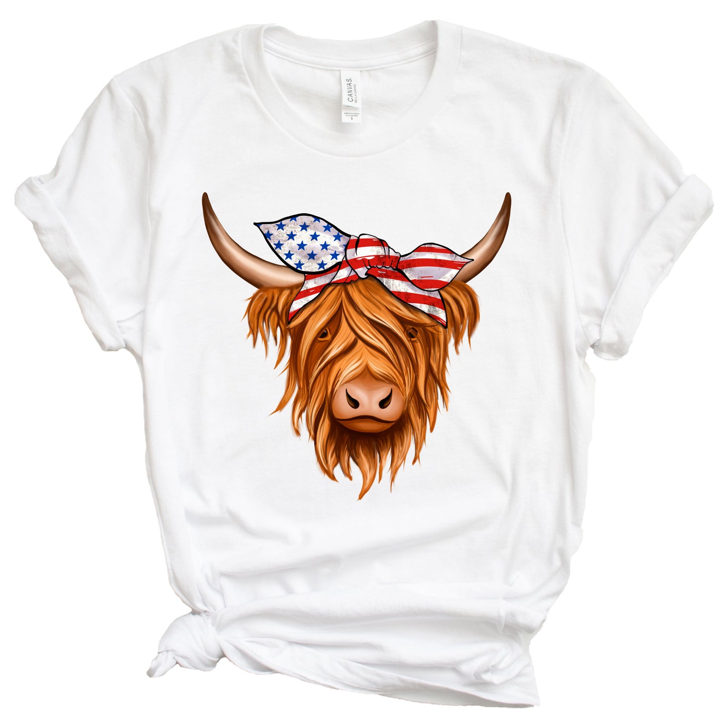 Highland Cow Shirt, Cow Shirt, Red White Blue, Animal Shirt, Funny, Farming Shirt, Farmer Shirt, Cow Girl, Dairy Farm, Cow Shirts for Women
