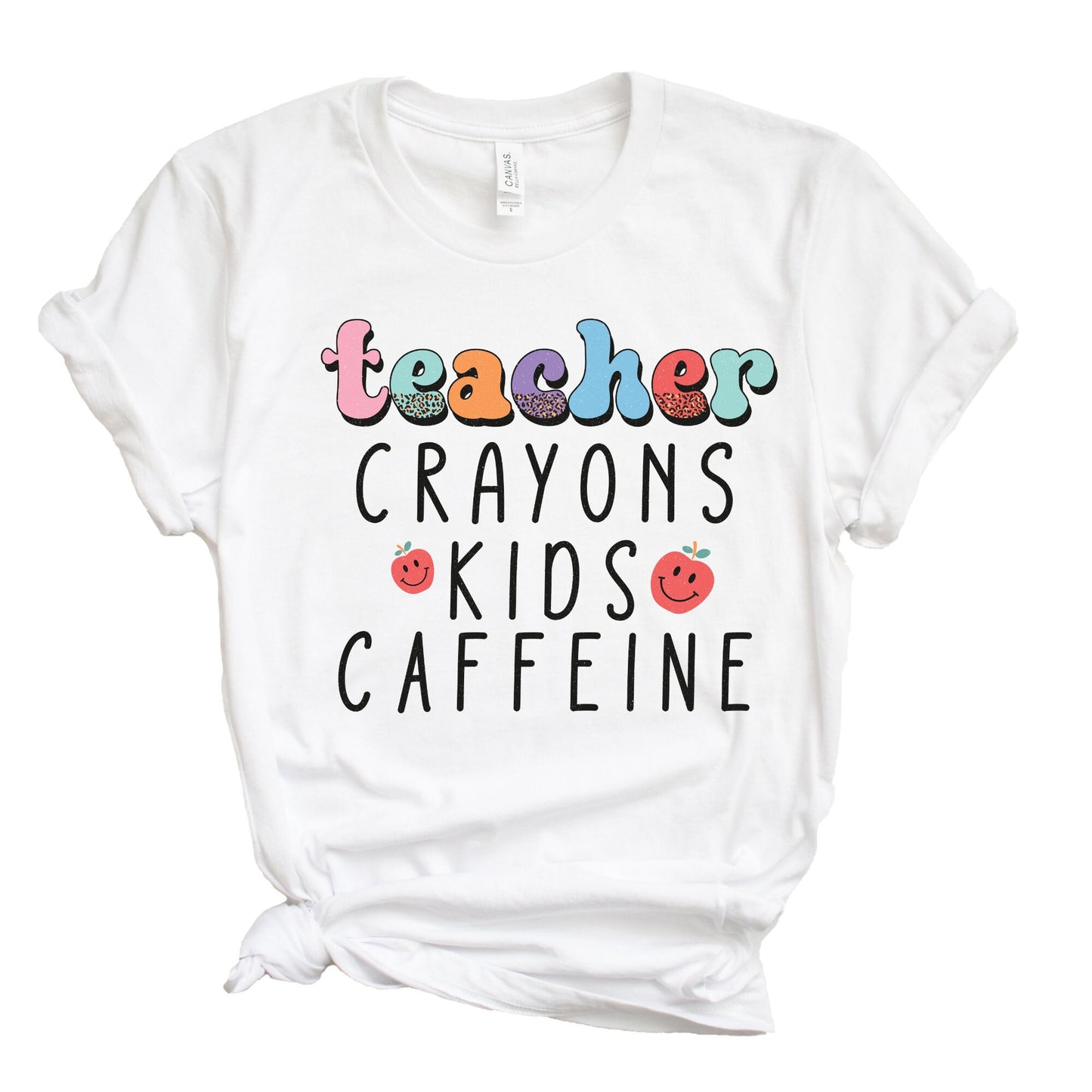 Teacher Crayons Kids Caffeine Shirt, Teacher Shirt, Daycare Shirt, Back to School Shirt, School Shirt, Gift