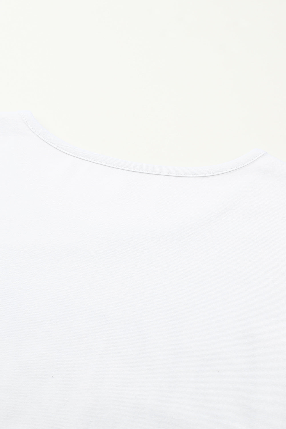 Graphic Button-Cuff Long Sleeve T-Shirt