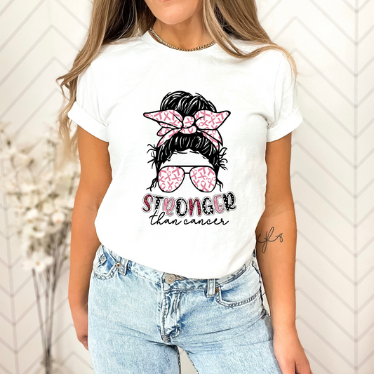 Stronger Than Cancer Shirt, I'm A Survivor Shirt, Breast Cancer Shirt, Cancer Survivor Gift, Breast Cancer Awareness Shirt, Gift for Her