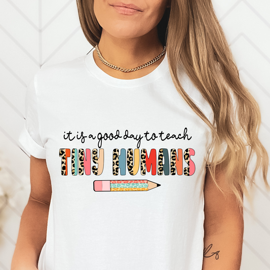 Teaching Tiny Humans Shirt, Teacher Shirt, Daycare Shirt, Back to School Shirt, School Shirt, Gift