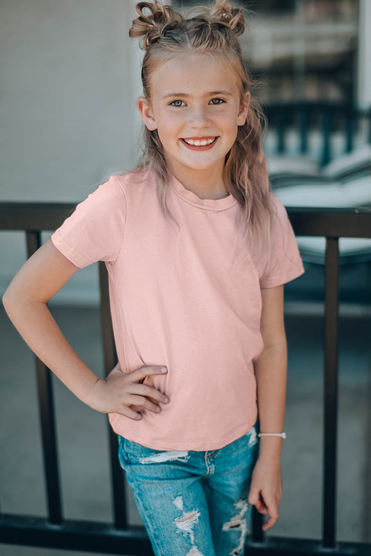Girls Short Sleeve Crewneck T-Shirt