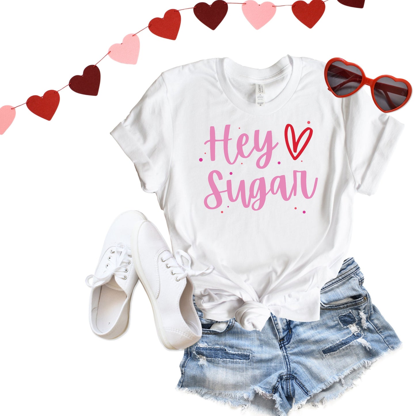 Hey Sugar Shirt, Valentines Day shirt, Womens Valentines Day Shirt, Womens Valentines