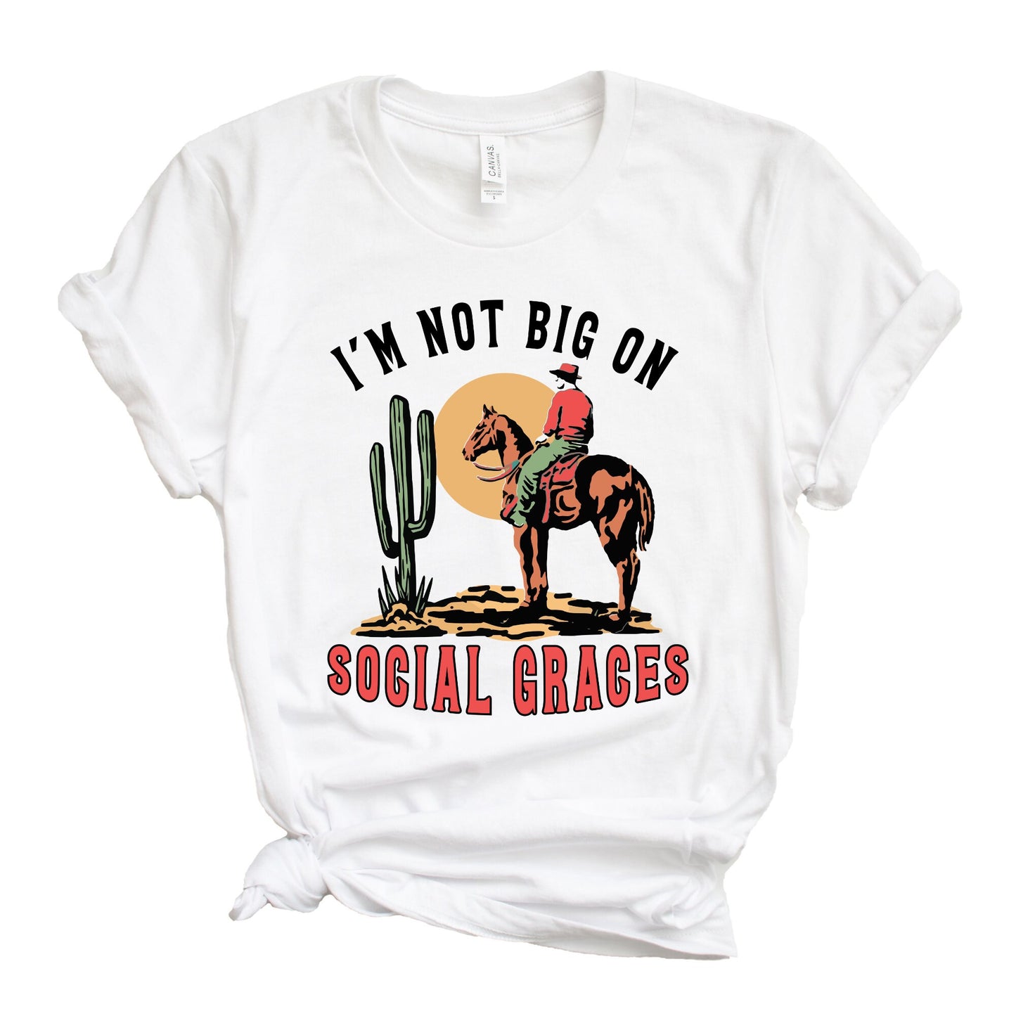 Social Graces Shirt, Western Shirt, Country Shirt, Womens Shirt, Road Trip, Desert Shirt, Cowboy Shirt