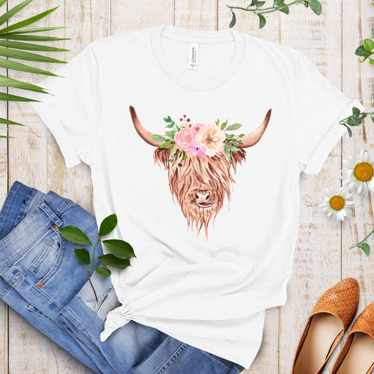 Highland Cow Shirt, Cow Shirt, Animal Shirt, Funny, Farming Shirt, Farmer Shirt, Cow Girl, Dairy Farm, Cow Shirts for Women