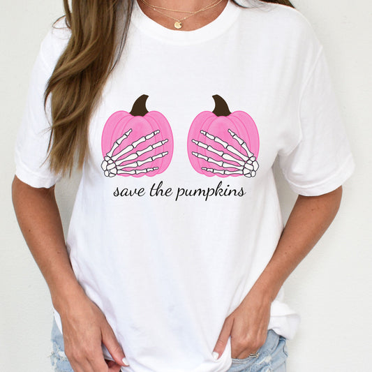 Save The Pumpkins Shirt, I'm A Survivor Shirt, Breast Cancer Shirt, Cancer Survivor Gift, Breast Cancer Awareness Shirt, Gift for Her