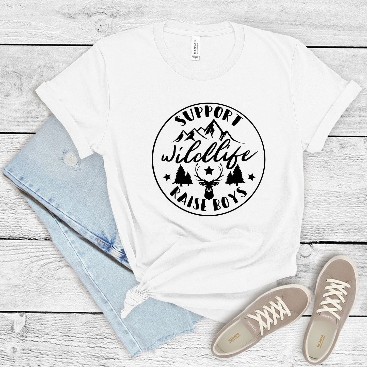 Raise Boys Shirt, Wildlife Shirt, Boy Mom Shirt, Mom Shirt, Mama Shirt, Western Shirt, Country Shirt, Womens Shirt