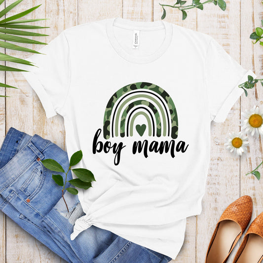 Boy MOM shirt, Boy Mama, Rainbow, Mother's Day Gift, Mommy Shirt, New Mom Gift, Gift for Mother, Mama Shirt, Womens Clothing, Mom Tee