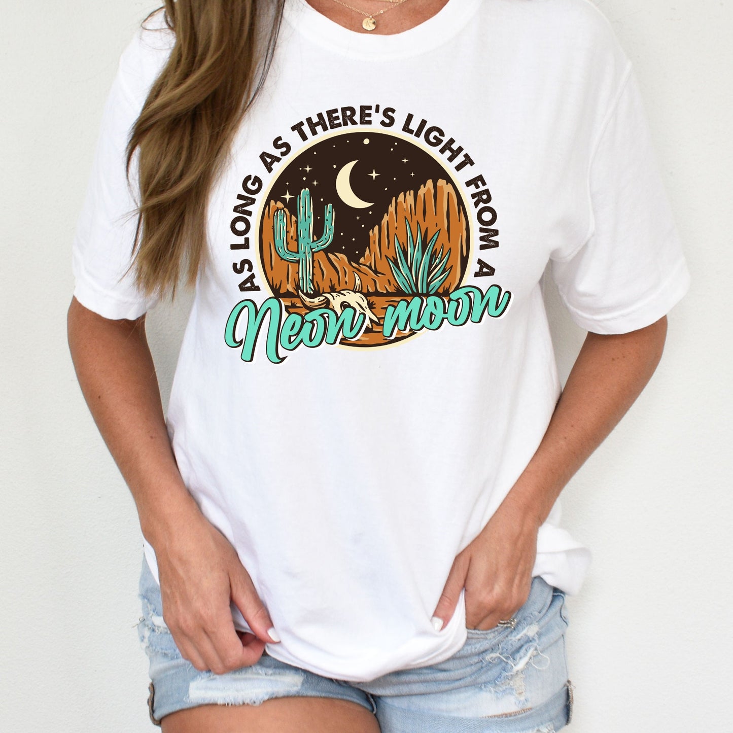 Neon Moon Shirt, Western Shirt, Country Shirt, Womens Shirt, Road Trip, Laid Back Shirt