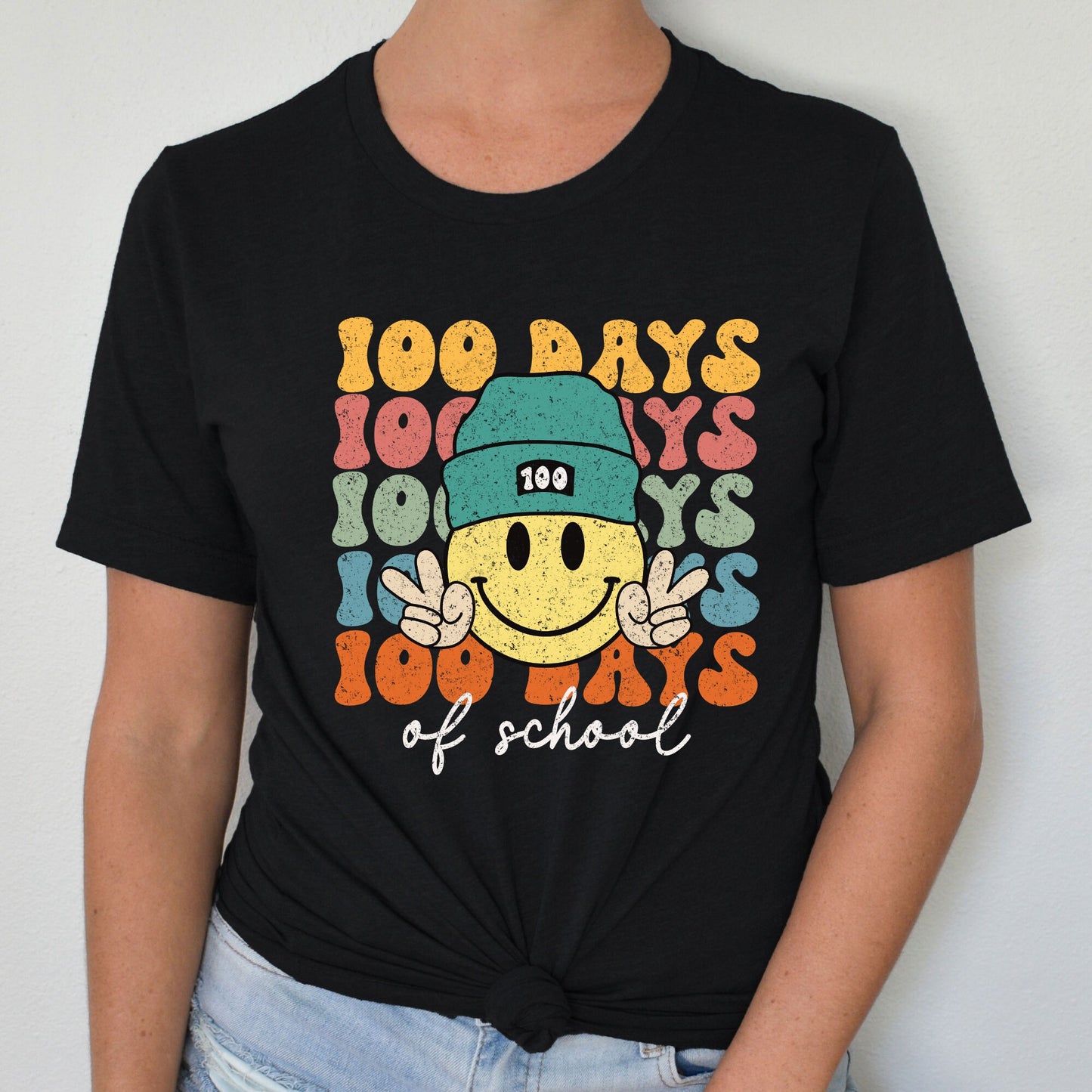 100 Days of School Jersey Short Sleeve Tee