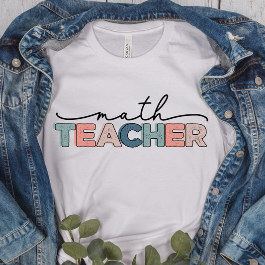 Math Teacher Shirt, Teacher Shirt, Teacher Gift, School Shirt, Womens Shirt, Love to Teach Shirt, Math Shirt