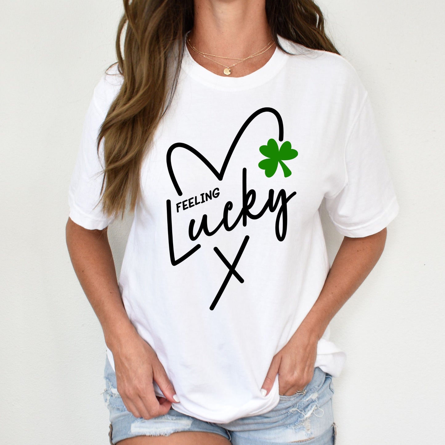 Feeling Lucky Shirt, Saint Pactricks Day Shirt, Lucky Shirt, St Patricks Day Shirt, Womens Shirt, Tee