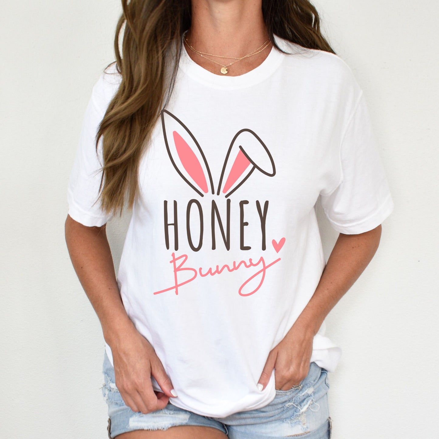 Hunny Bunny Easter Shirt, Happy Easter Tee, Easter shirt, Easter Bunny Graphic Tee, T-shirt, Easter shirts for Women, Gift for Her