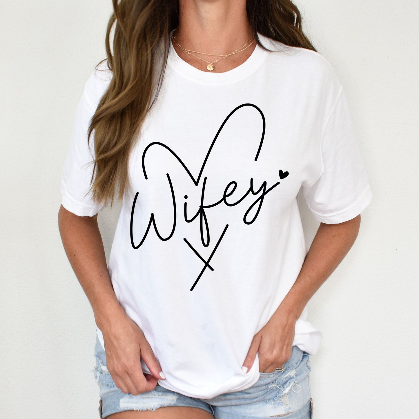 Wifey Shirt, Heart Shirt, Love Shirt, Wife Shirt, Wedding Shirt, Honeymoon Shirt, Womens Clothing