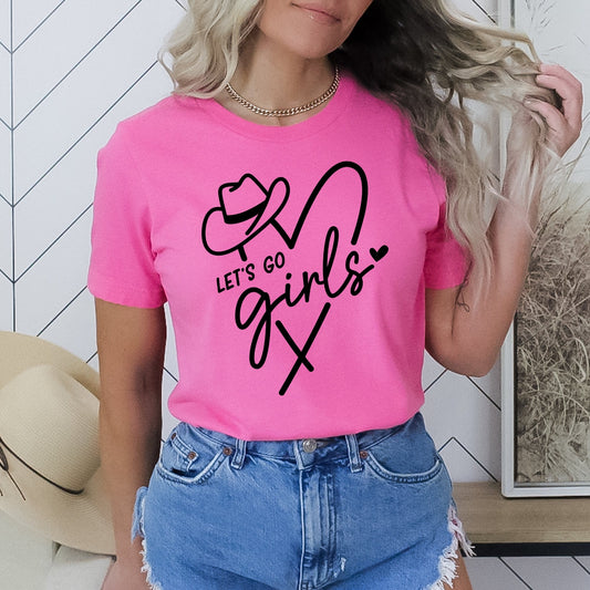 Lets Go Girls Shirt, Bachelorette Shirt, Womens Shirt, Western Shirt, Country Shirt, Cowgirl Shirt
