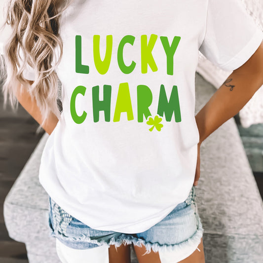 Lucky Charm Shirt, Saint Patricks Day Shirt, St Patricks Day Shirt, Lucky Shirt, Four Leaf Clover Shirt, Holiday Shirt, Irish Shirt