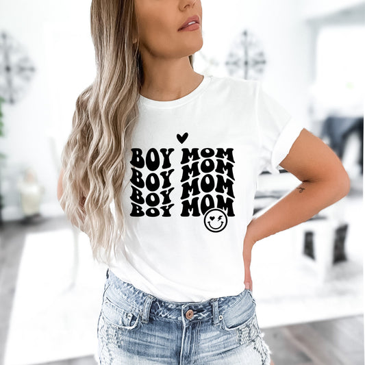 Boy MOM shirt, Mother's Day Gift, Mommy Shirt, New Mom Gift, Gift for Mother, Mama Shirt, Womens Clothing, Mom Tee