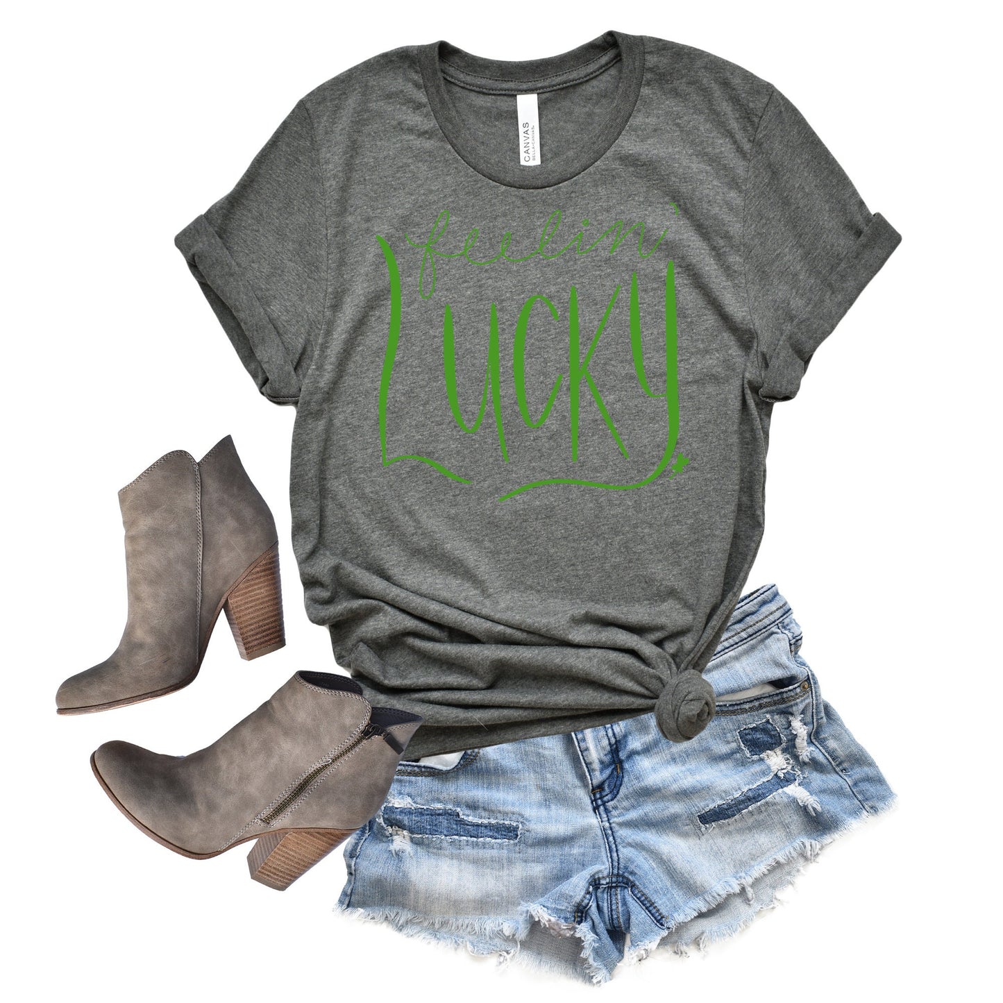Feeling Lucky Shirt, St Patrick's Day Shirt, Irish Shirt, Lucky Shirt, Irish Heart
