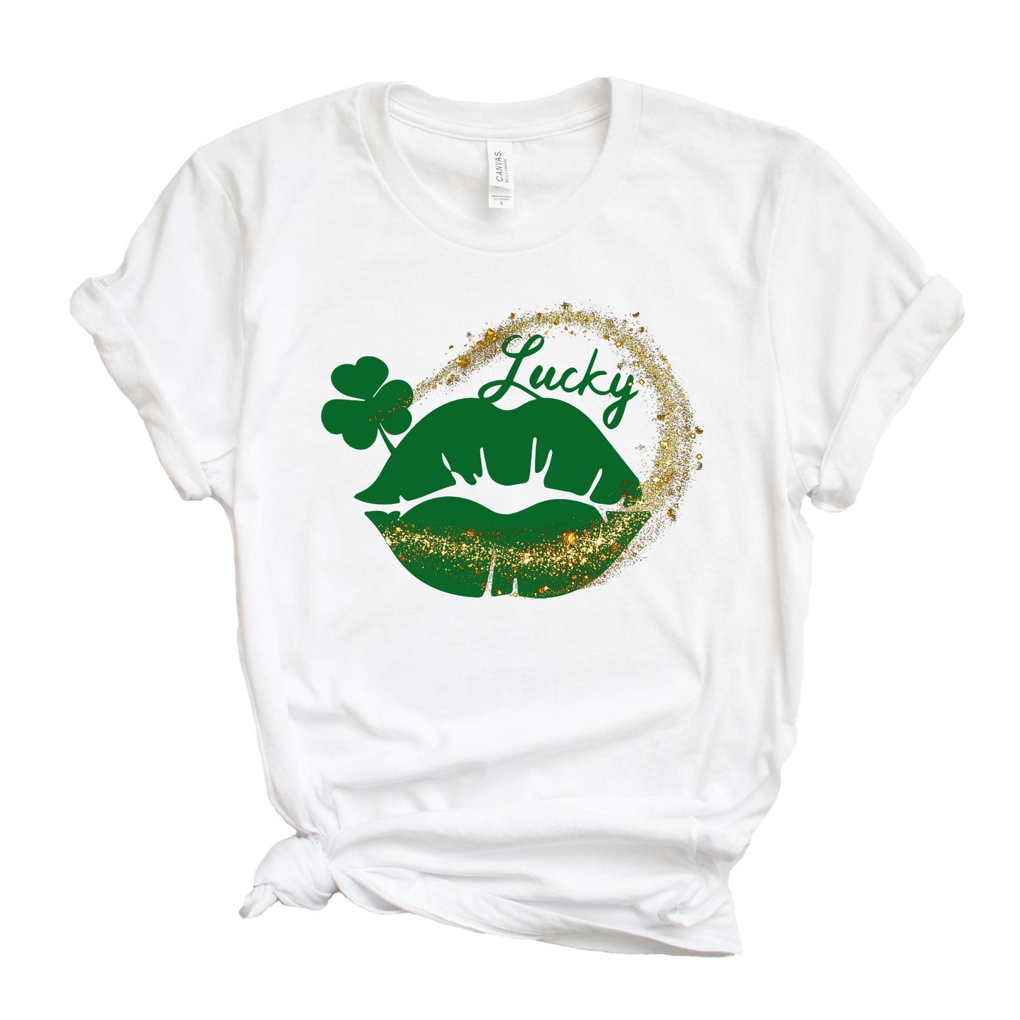 Feeling Lucky Shirt, St Patrick's Day Shirt, Irish Shirt, Lucky Shirt, Irish Heart, Kiss, Lips, Lucky