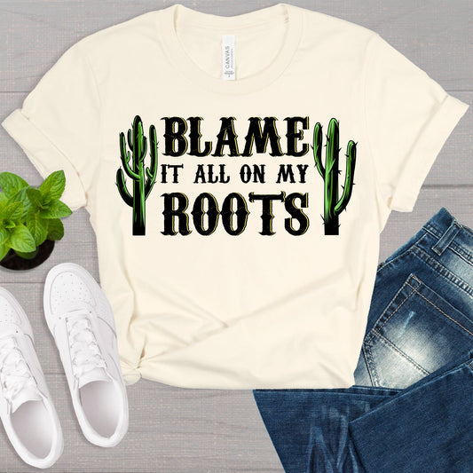Country Roots Shirt, Western Shirt, Country Shirt, Womens Shirt, Road Trip, Desert Shirt, Cowboy Shirt