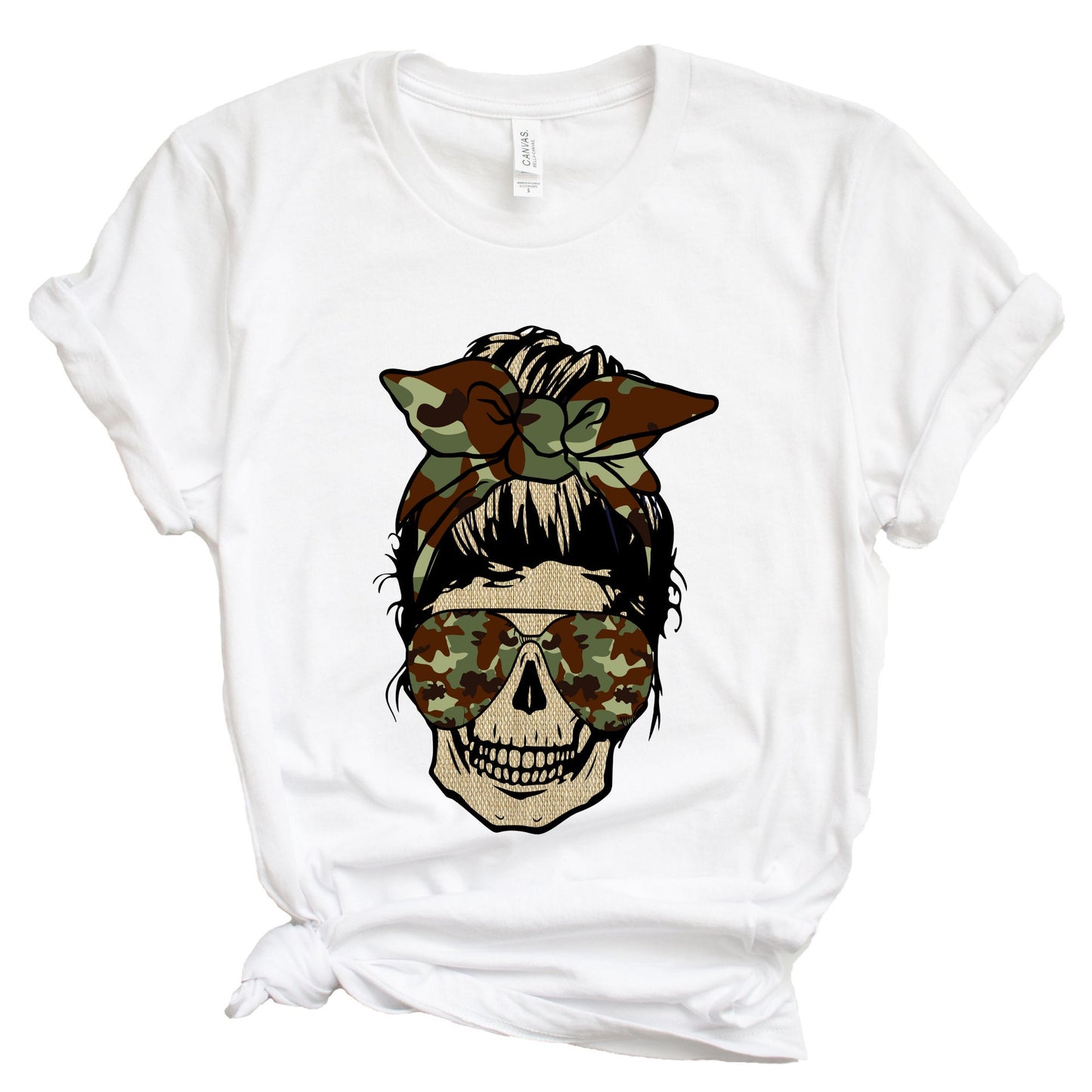 Army Skeleton Shirt, Army Shirt, Mom, Mother, Girl, Female, Gift for Her, Tee