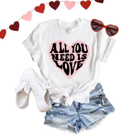 Love Heart shirt, Love shirt, Valentines Day shirt, Love Heart, Retro Valentines Day