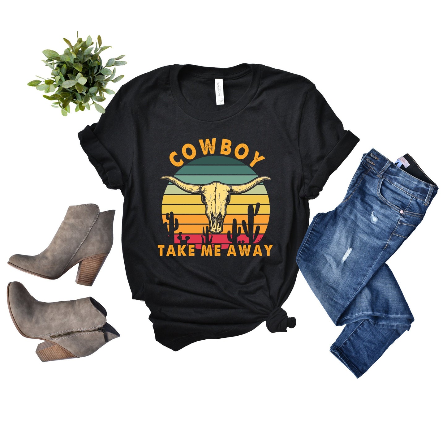 Cowboy Shirt, Cowboy Take Me Away, Western Shirt, Country Shirt, Womens Shirt, Travel, Hike
