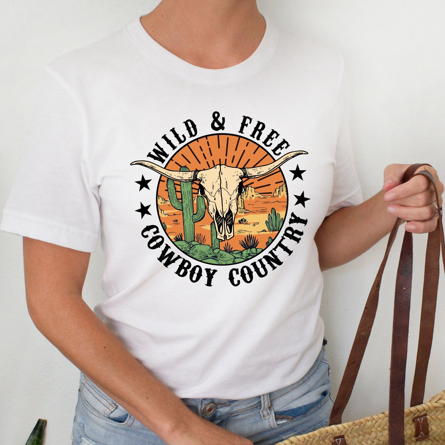 Wild and Free Shirt, Cowboy Country Shirt, Western Shirt, Country Shirt, Womens Shirt,