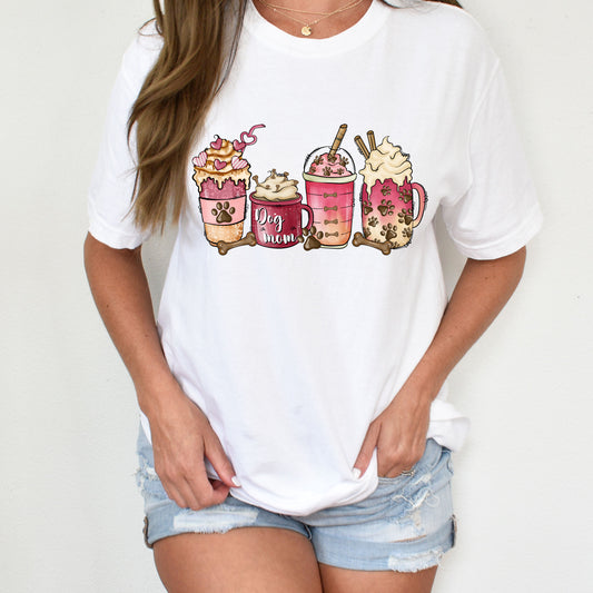 Coffee And Dog Shirt, Dog Mom, Dog Love shirt, Animal shirt, Animal Lover Tee, Love Paw, Dog Paw Gift, Gift for Dog Lover, Dog shirt