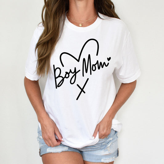 Boy MOM shirt, Mother's Day Gift, Mommy Shirt, New Mom Gift, Gift for Mother, Mama Shirt, Womens Clothing, Mom Tee
